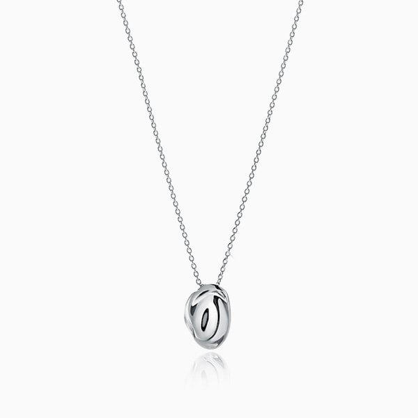 [Silver] Lava&#039;s Tear Necklace(S) n007 실버 용암 눈물 목걸이(소)