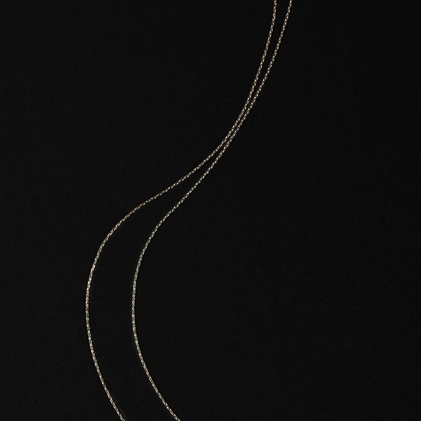 [14k] AIR, Thready Chain Necklace gn002