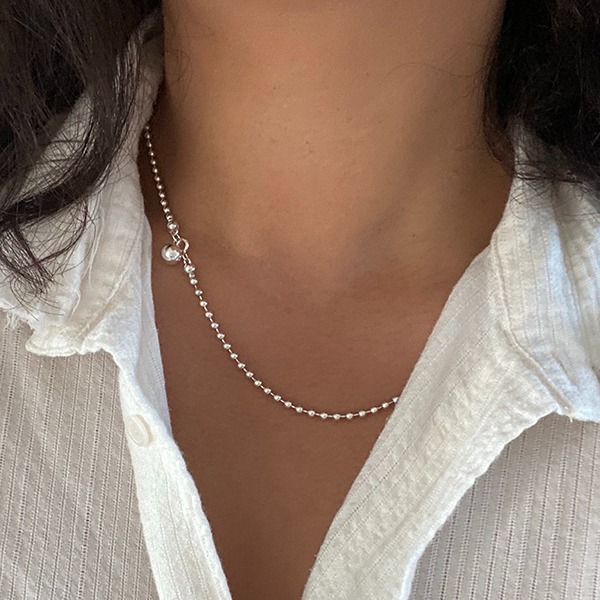 [Silver] Pomona chain necklace n082 실버 포모나 체인 목걸이